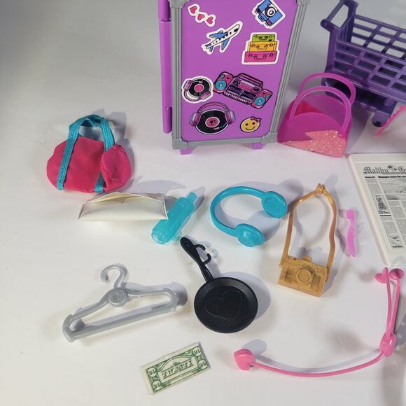 Barbie Doll Accessory Lot  Luggage, Boots, Headphones, Shopping Basket and More - Picture 2 of 16